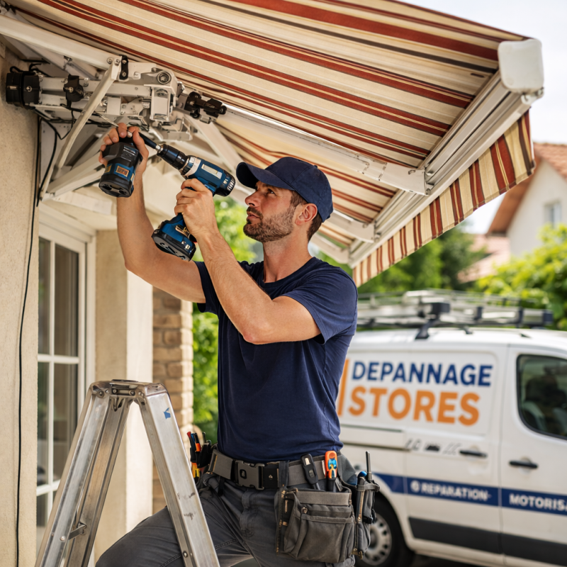 Motorisation- réglages et sécurisation de votre store banne-Store banne